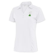 Women's Antigua White Cleveland Cavaliers Shamrock Tribute Polo